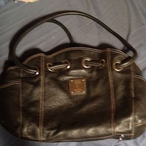Tignanello black leather purse